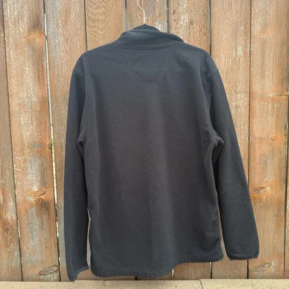Timberland Men’s Black Quarter Zip Thermal Pullover Sweatshirt Size Medium - Picture 8 of 11